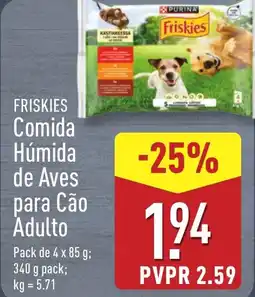 ALDI FRISKIES Comida Húmida de Aves para Cão Adulto promoção