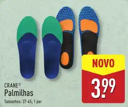 ALDI CRANE Palmilhas promoção