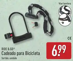 ALDI RIDE & GO Cadeado para Bicicleta promoção