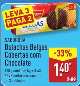 ALDI rosa Bolachas Belgas Cobertas com Chocolate promoção