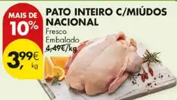 Pingo Doce Pato inteiro c/miúdos nacional promoção