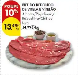 Pingo Doce Bife do redondo de vitela e vitelão promoção