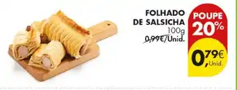 Pingo Doce Folhado de salsicha promoção