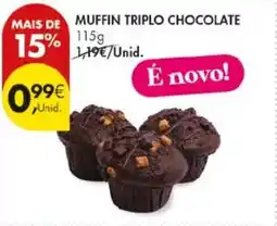 Pingo Doce Muffin triplo chocolate promoção