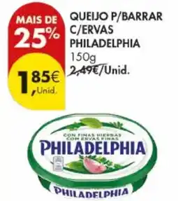 Pingo Doce Queijo p/barrar c/ervas philadelphia promoção