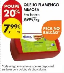 Pingo Doce Queijo flamengo mimosa promoção