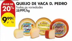 Pingo Doce Queijo de vaca d. pedro promoção