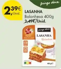Pingo Doce Lasanha belenker promoção
