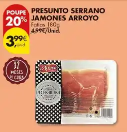 Pingo Doce Presunto serrano jamones arroyo promoção
