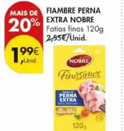 Pingo Doce Fiambre perna extra nobre promoção