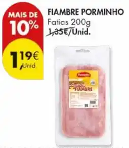Pingo Doce Fiambre porminho fatias promoção