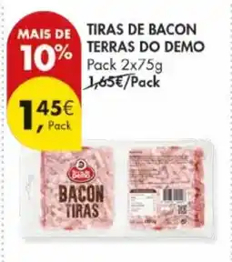 Pingo Doce Tiras de bacon terras do demo promoção