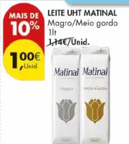 Pingo Doce Leite uht matinal promoção