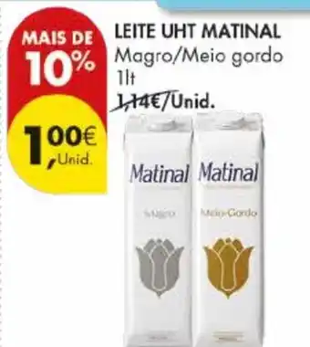 Pingo Doce Leite uht matinal promoção