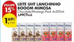 Pingo Doce Leite uht lanchinho booom mimosa promoção