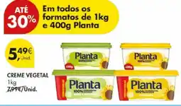 Pingo Doce Creme vegetal Planta promoção