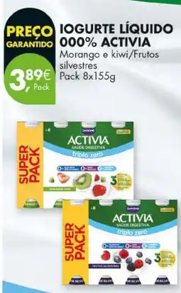 Pingo Doce Iogurte líquido 000% activia promoção