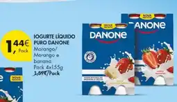 Pingo Doce Iogurte líquido puro danone promoção