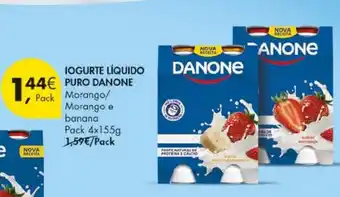 Pingo Doce Iogurte líquido puro danone promoção