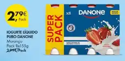 Pingo Doce Iogurte líquido puro danone promoção