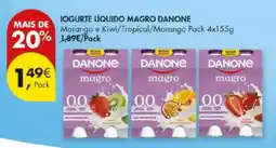 Pingo Doce Iogurte líquido magro danone promoção