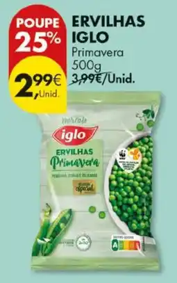 Pingo Doce Ervilhas iglo promoção