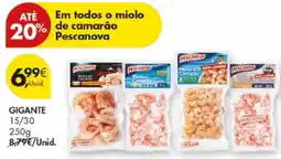 Pingo Doce Em todos o miolo de camarão Pescanova promoção