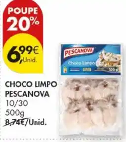 Pingo Doce Choco limpo pescanova 10/30 promoção