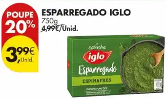 Pingo Doce Esparregado iglo promoção