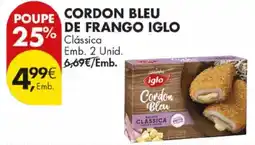 Pingo Doce Cordon bleu de frango iglo promoção