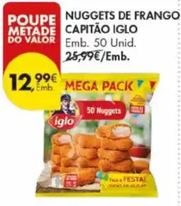 Pingo Doce Nuggets de frango capitão iglo promoção