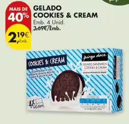 Pingo Doce Gelado cookies & cream promoção
