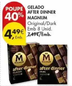 Pingo Doce Gelado after dinner magnum promoção