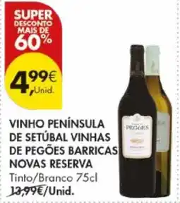 Pingo Doce Vinho península de setúbal vinhas de pegões barricas novas reserva promoção