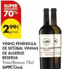 Pingo Doce Vinho península de setubal vinhas de algeruz reserva promoção
