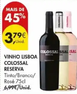 Pingo Doce Vinho lisboa colossal reserva promoção