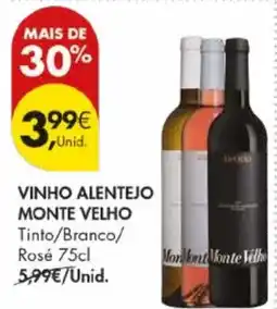 Pingo Doce Vinho alentejo monte velho promoção