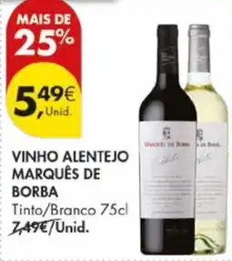 Pingo Doce Vinho alentejo marquês de borba promoção
