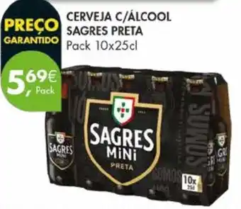 Pingo Doce Cerveja c/álcool sagres preta promoção