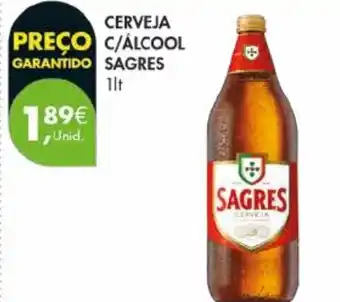 Pingo Doce Cerveja c/alcool sagres promoção