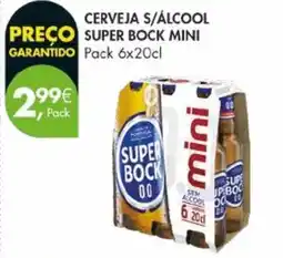 Pingo Doce Cerveja s/álcool super bock mini promoção