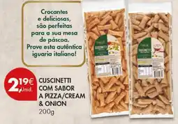 Pingo Doce Cuscinetti com sabor a pizza/cream & onion promoção