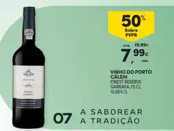 Continente Vinho do porto calem finest reserve promoção