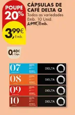 Pingo Doce Cápsulas de café delta Q promoção