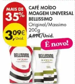 Pingo Doce Café moído moagem universal bellissimo promoção
