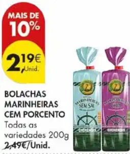 Pingo Doce Bolachas marinheiras cem porcento promoção