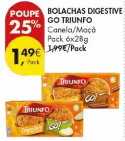 Pingo Doce Bolachas digestive go triunfo promoção