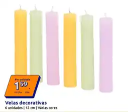 Action Velas decorativas promoção