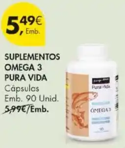 Pingo Doce Suplementos omega 3 pura vida promoção