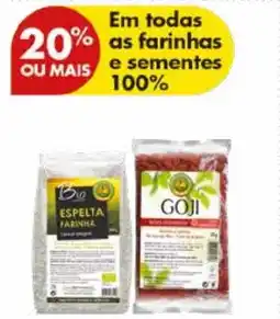 Pingo Doce Em todas as farinhas e sementes 100% promoção